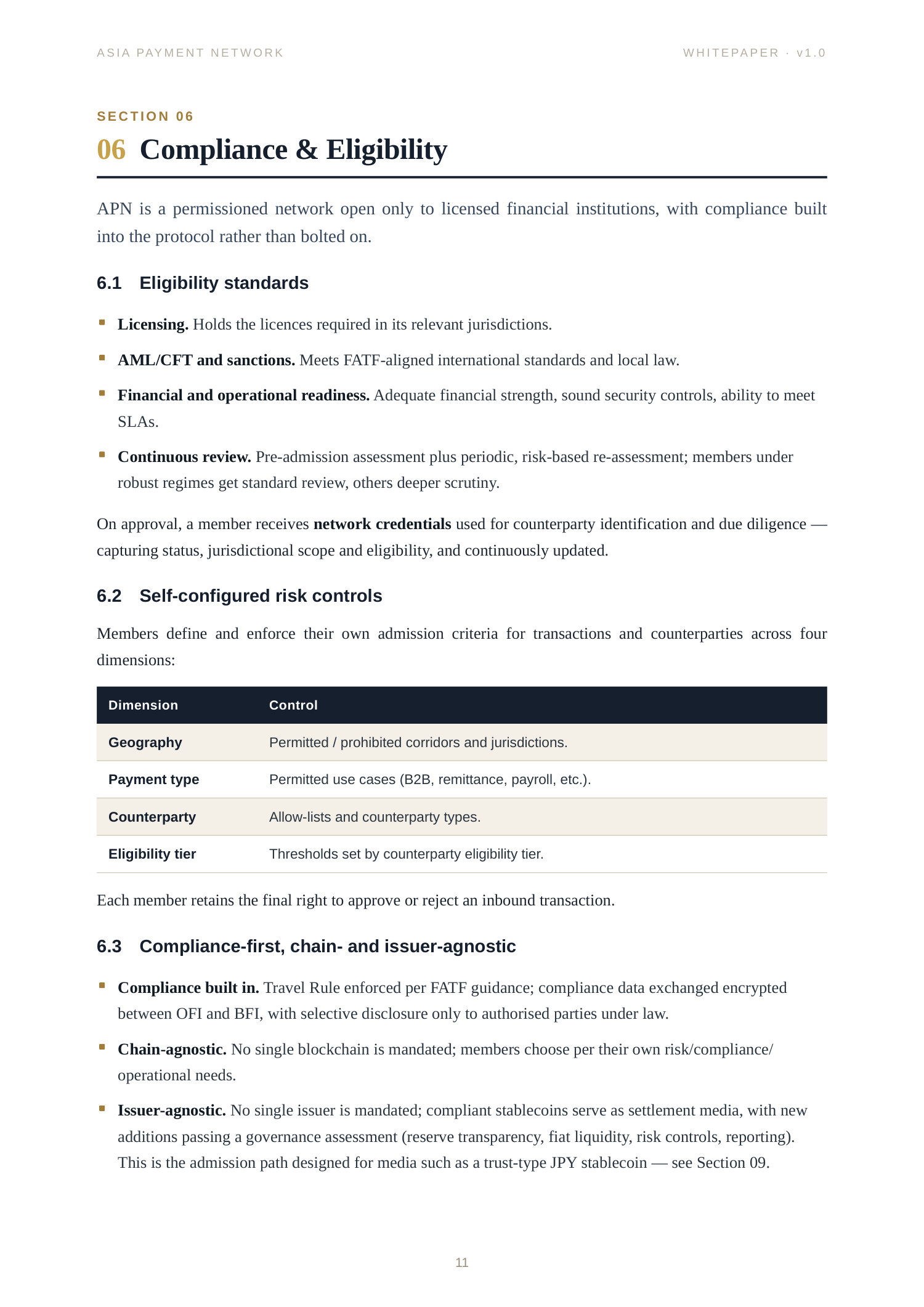 Asia Payment Network Whitepaper page 11