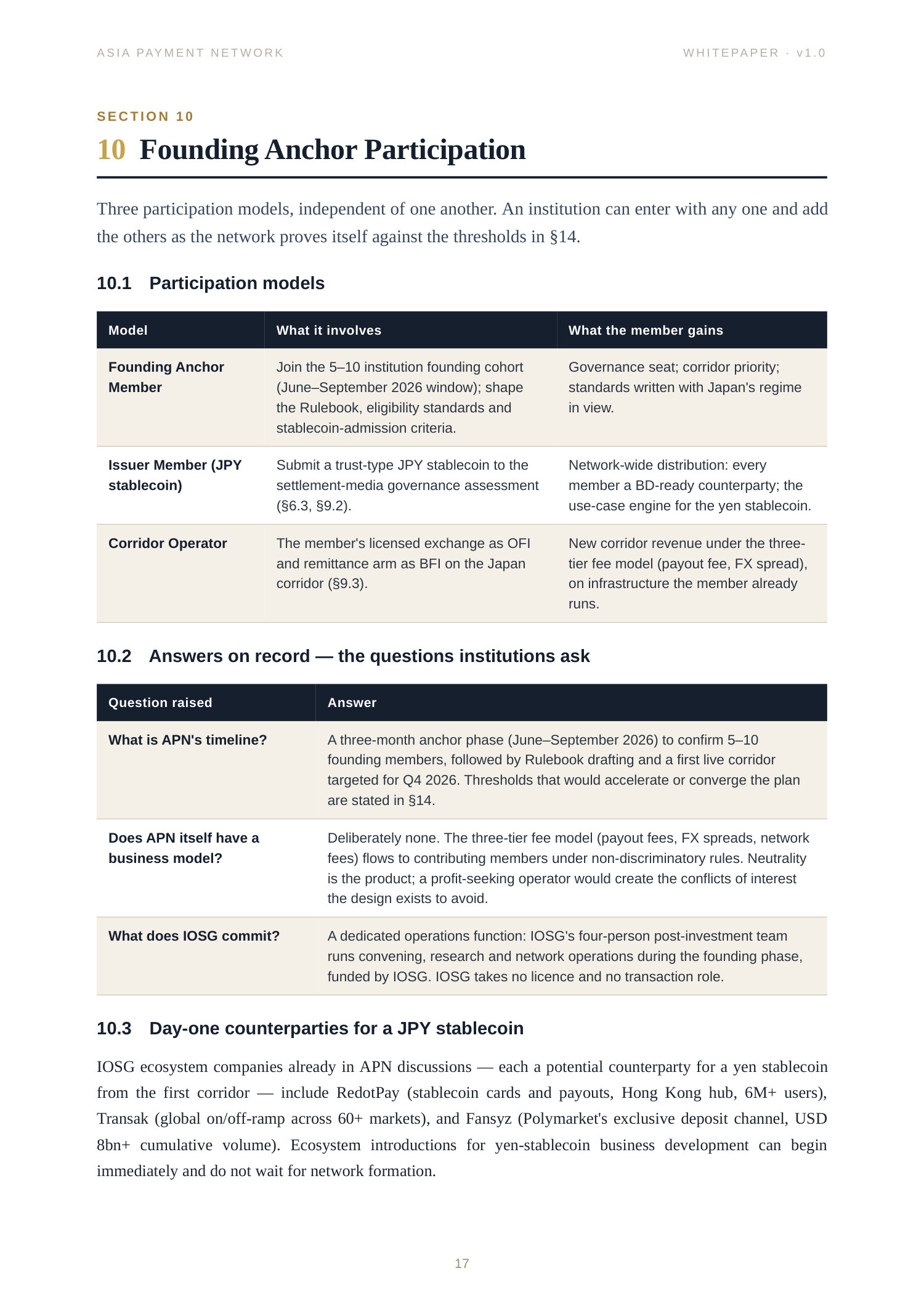 Asia Payment Network Whitepaper page 17
